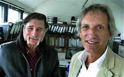 Richard Leigh and Michael Baigent, authors of Holy Blood and Holy Grail