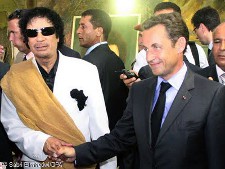 Sarkozy, Gaddafi, Libya, France, Handshake, Freemasonry, Freemasons, Freemason, Masonic, Symbols
