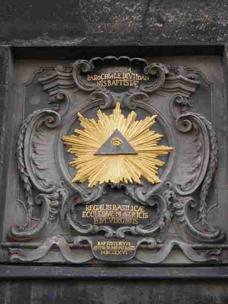 Aachen Cathedral, All Seeing Eye, Triangle, Freemasonry, Freemasons
