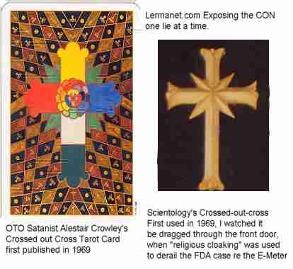 OTO and Scientology Crossed Out Cross