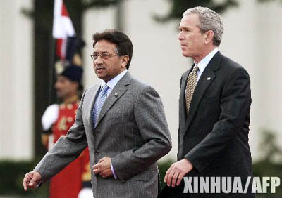 Musharaff, Bush, Pakistan, Masonic Gestures