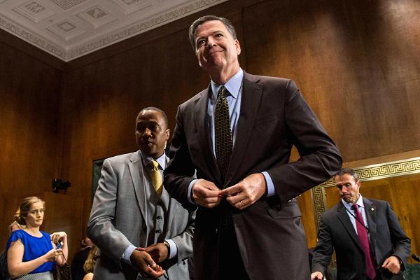 FBI Director James Comey testifies on Capitol Hill in Washington, Wednesday, May 3, 2017, before the Senate Judiciary Committee hearing: "Oversight of the Federal Bureau of Investigation." (AP Photo/Carolyn Kaster)