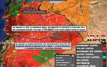 Syria Map Update Jan. 23, 2023