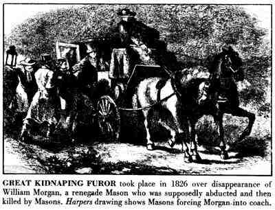 Life Magazine Drawing of Morgan's Kidnapping 