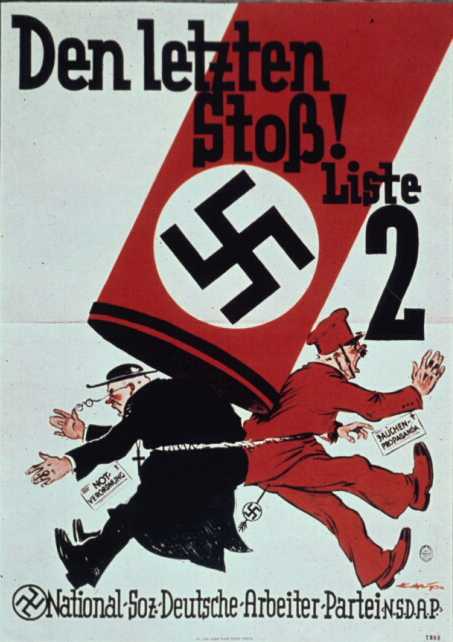 Nazi anti-catholic propaganda poster