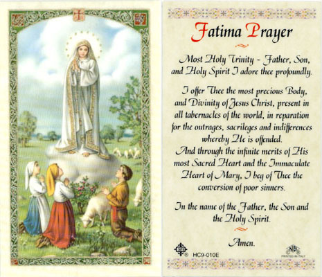 Fatima Prayer