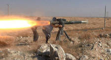 TOW Missile Syria, Militant website via AP